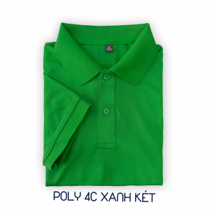 Áo cá sấu poly xanh két